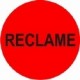 Etiket fluor rood 35mm Reclame 500 per rol Td27513242