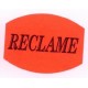 Etiket 33x25mm fluor rood Reclame 500/rol Td27511506